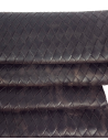 French Roast Braided Abuja Embossed Premium Texture Leather