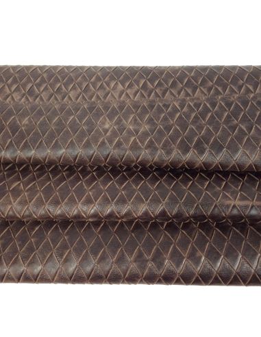 Nutmeg Braided Abuja Embossed Premium Texture Leather