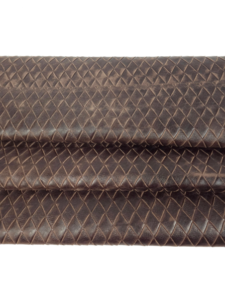 Nutmeg Braided Abuja Embossed Premium Texture Leather