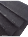 Black Rustic Crocodile Alligator Leather Embossed Texture Amazing Relief OZ 2018 V2