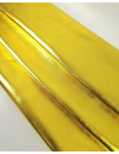 Gialo Laminado Metallic Luxurious Calf Soft Leather