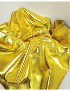 Gialo Laminado Metallic Luxurious Calf Soft Leather