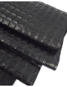 Black Quilted Embossed Premium Texture Leather