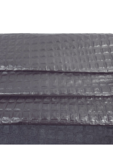 Forged Iron Quilted Embossed Premium Texture Leather