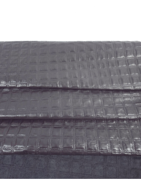Forged Iron Quilted Embossed Premium Texture Leather