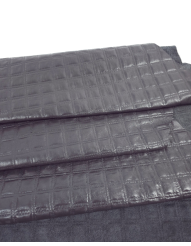 Forged Iron Quilted Embossed Premium Texture Leather