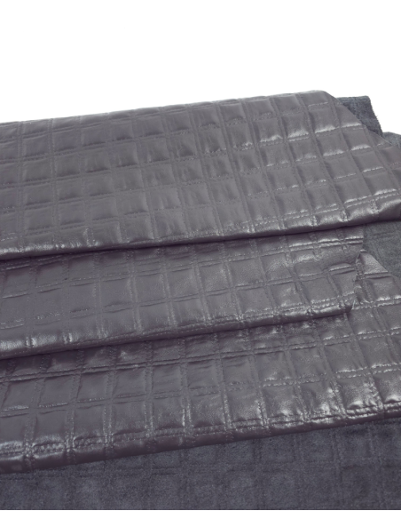 Forged Iron Quilted Embossed Premium Texture Leather