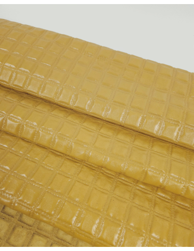 Golden Spiece Quilted Embossed Premium Texture Leather