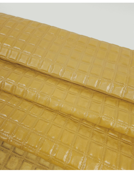 Golden Spiece Quilted Embossed Premium Texture Leather