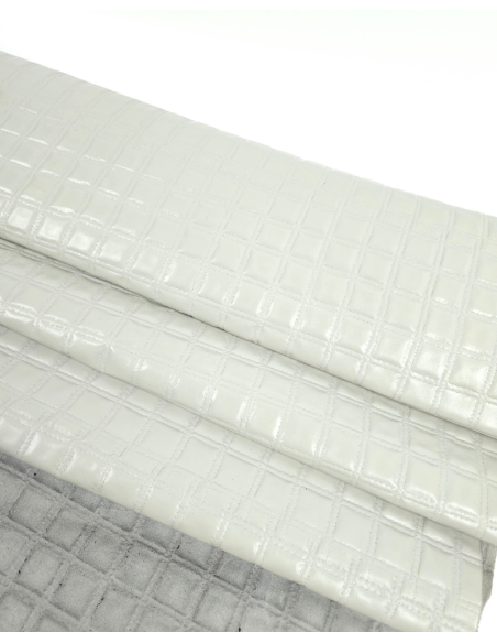 Mineral Gray Quilted Embossed Premium Texture Leather