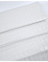 White Quilted Embossed Premium Texture Leather