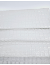 White Quilted Embossed Premium Texture Leather