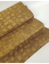 Wood Trush Crocodile Alligator Embossed Texture Leather (P34)