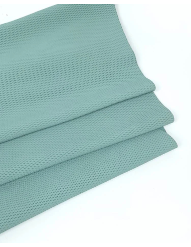 Aqua Haze NIT Pattern Perforated Soft Leather