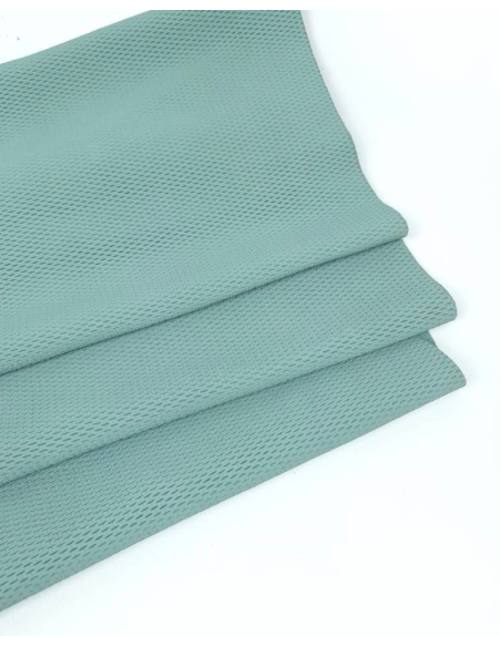 Aqua Haze NIT Pattern Perforated Soft Leather