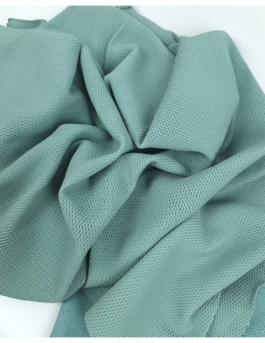 Aqua Haze NIT Pattern Perforated Soft Leather
