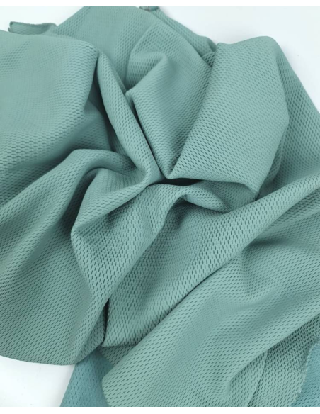 Aqua Haze NIT Pattern Perforated Soft Leather