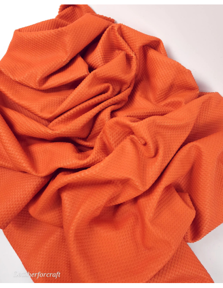Carrot Fish Scale Soft Leather