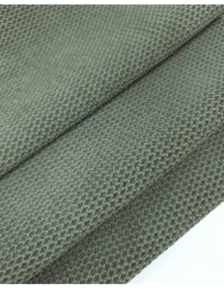 Dusty Olive NIT TT Pattern Perforated Soft Leather