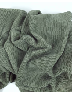 Dusty Olive NIT TT Pattern Perforated Soft Leather