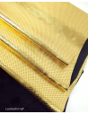 Gold Metallic Perforated Soft Leather