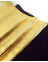 Gold Metallic Perforated Soft Leather