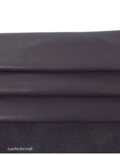 Jet Black Matte Perforated Soft Leather PF13 2