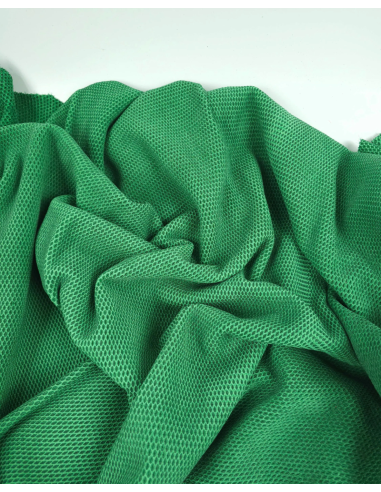 Pine Green NIT TT Pattern Perforated Soft Leather