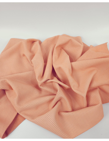 Shrimp Pattern Perforated Soft Leather