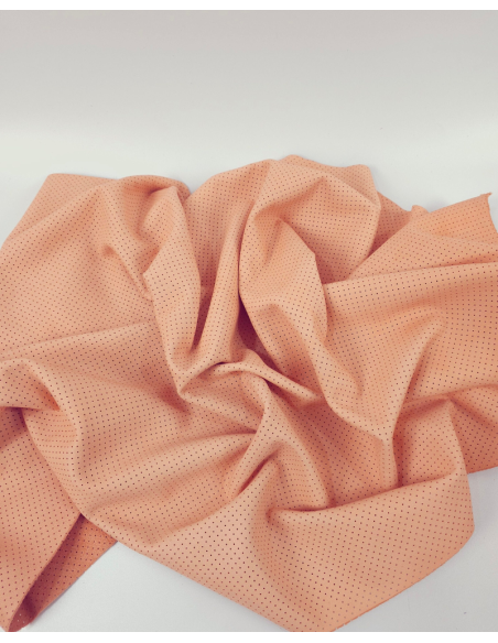 Shrimp Pattern Perforated Soft Leather