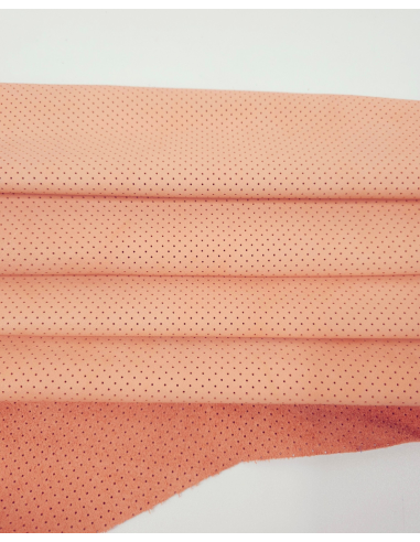 Shrimp Pattern Perforated Soft Leather