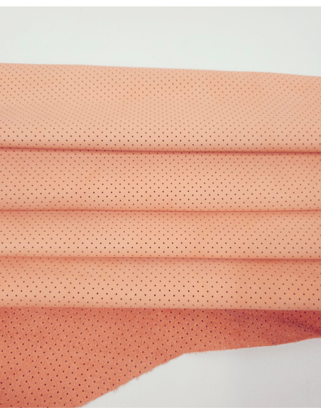 Shrimp Pattern Perforated Soft Leather