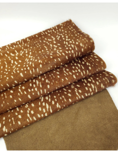 Polka Deer Hair on Hide Leather