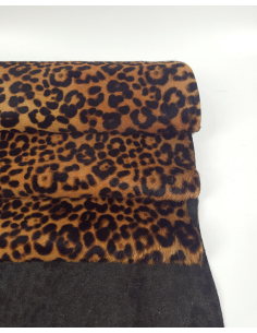 Chipmunk Jaguar Cavallino Calfskin Hair on Hide Leather (Animal Print) 2