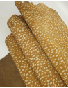 Tan Deer Hair on Hide Leather