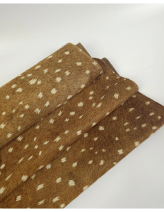 Baby Deer Hair on Hide Leather