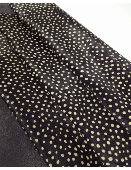 Dot Print Cavallino Calfskin Hair on Hide Leather