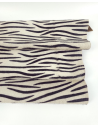 Zebra Cavallino Calfskin Hair on Hide Leather