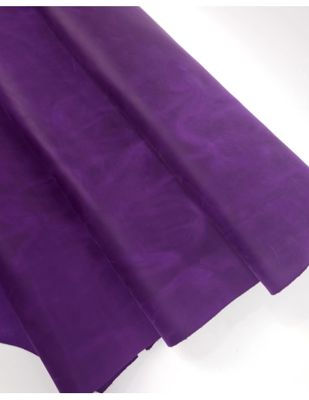 Purple Magic Oil Pull Up Soft Vintage Waterproof Leather