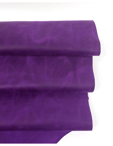 Purple Magic Oil Pull Up Soft Vintage Waterproof Leather