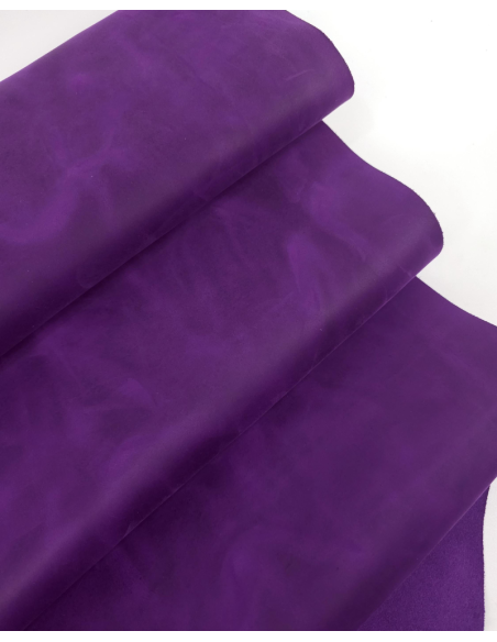 Purple Magic Oil Pull Up Soft Vintage Waterproof Leather
