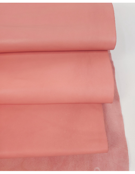 Peach Amber Premium Medium Soft Pure Lining Leather
