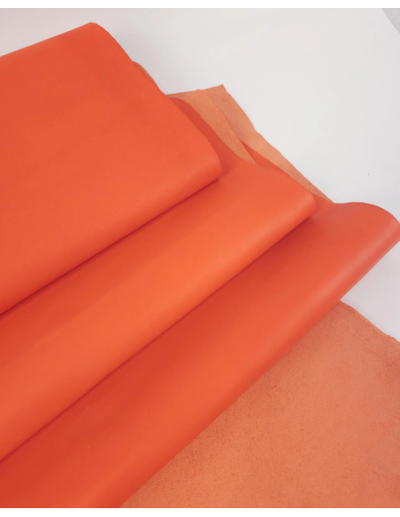Golden Poppy Nova Fine Grain Calf Skin Leather