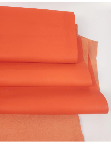 Golden Poppy Nova Fine Grain Calf Skin Leather