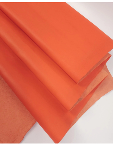 Golden Poppy Nova Fine Grain Calf Skin Leather