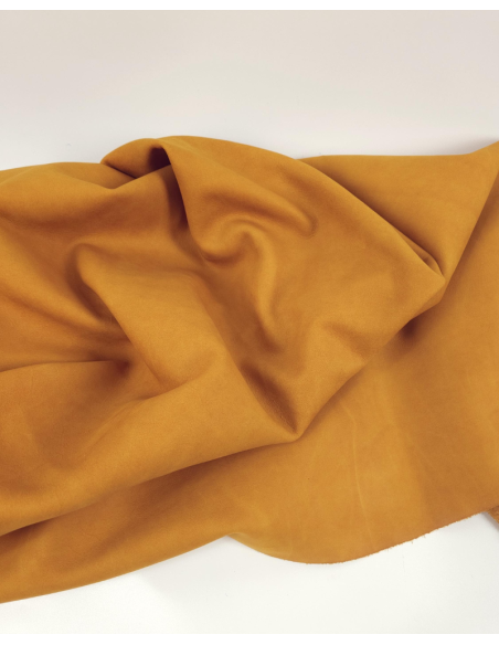 Golden Orange Moon Soft Nubuck Leather