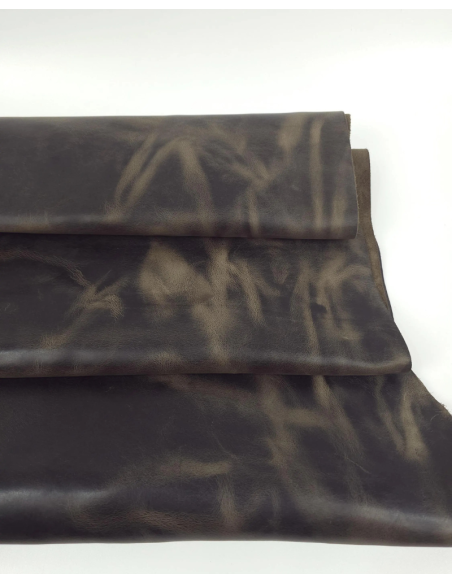 Cocoa Crazy Horse V2 Vintage Pull Up Rustic Thick Leather