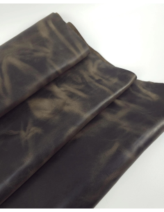 Cocoa Crazy Horse V2 Vintage Pull Up Rustic Thick Leather 2