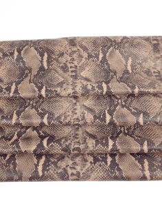 Old Rose and Black Snaktonics Crackled Snake Pattern Relief Leather 2