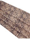Old Rose and Black Snaktonics Crackled Snake Pattern Relief Leather